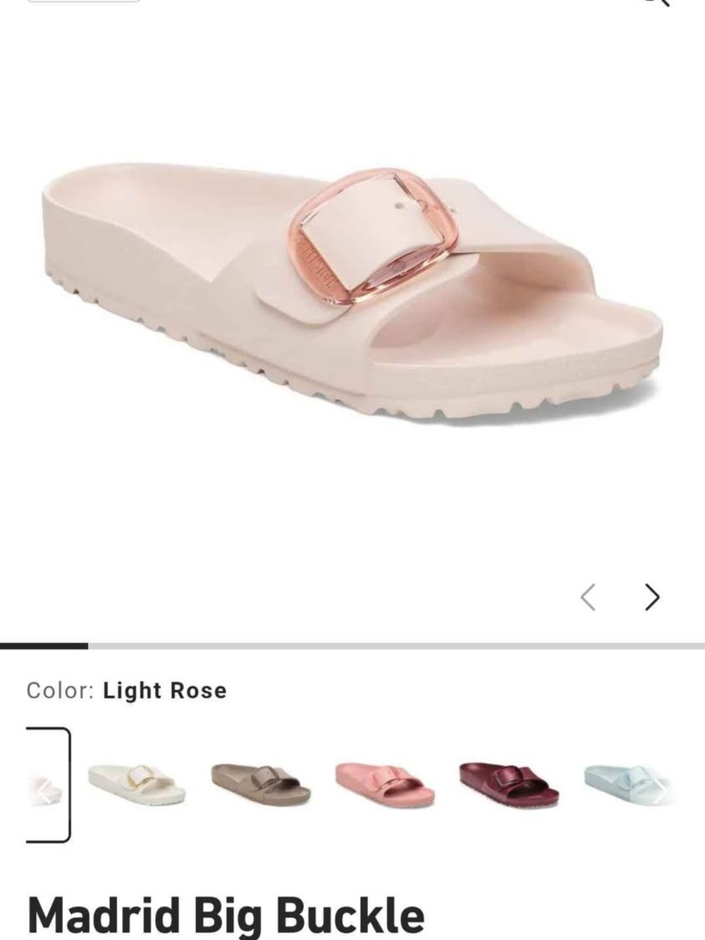 BIRKENSTOCK Madrid Big Buckle Light Rose Women's Size EU 39 / US 8 EUC - Picture 4 of 4